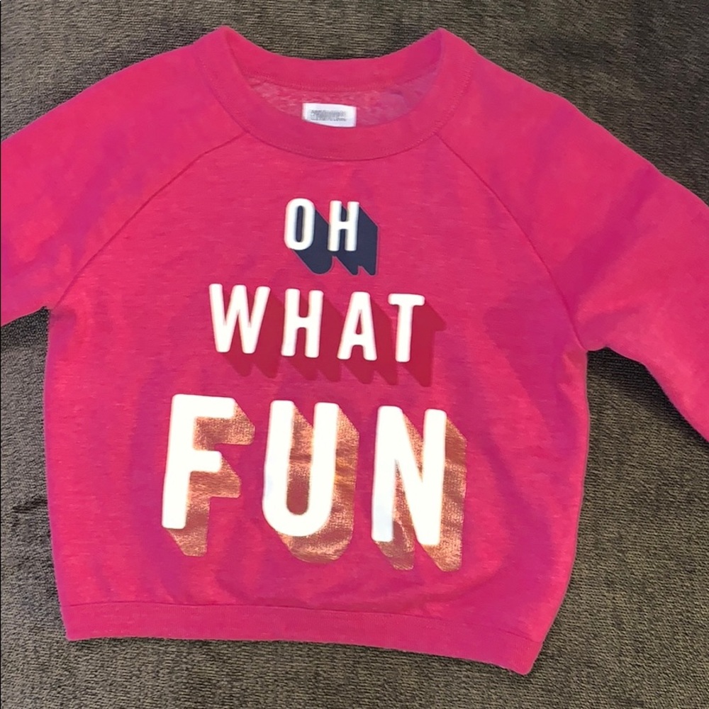 Hot pink sweatshirt